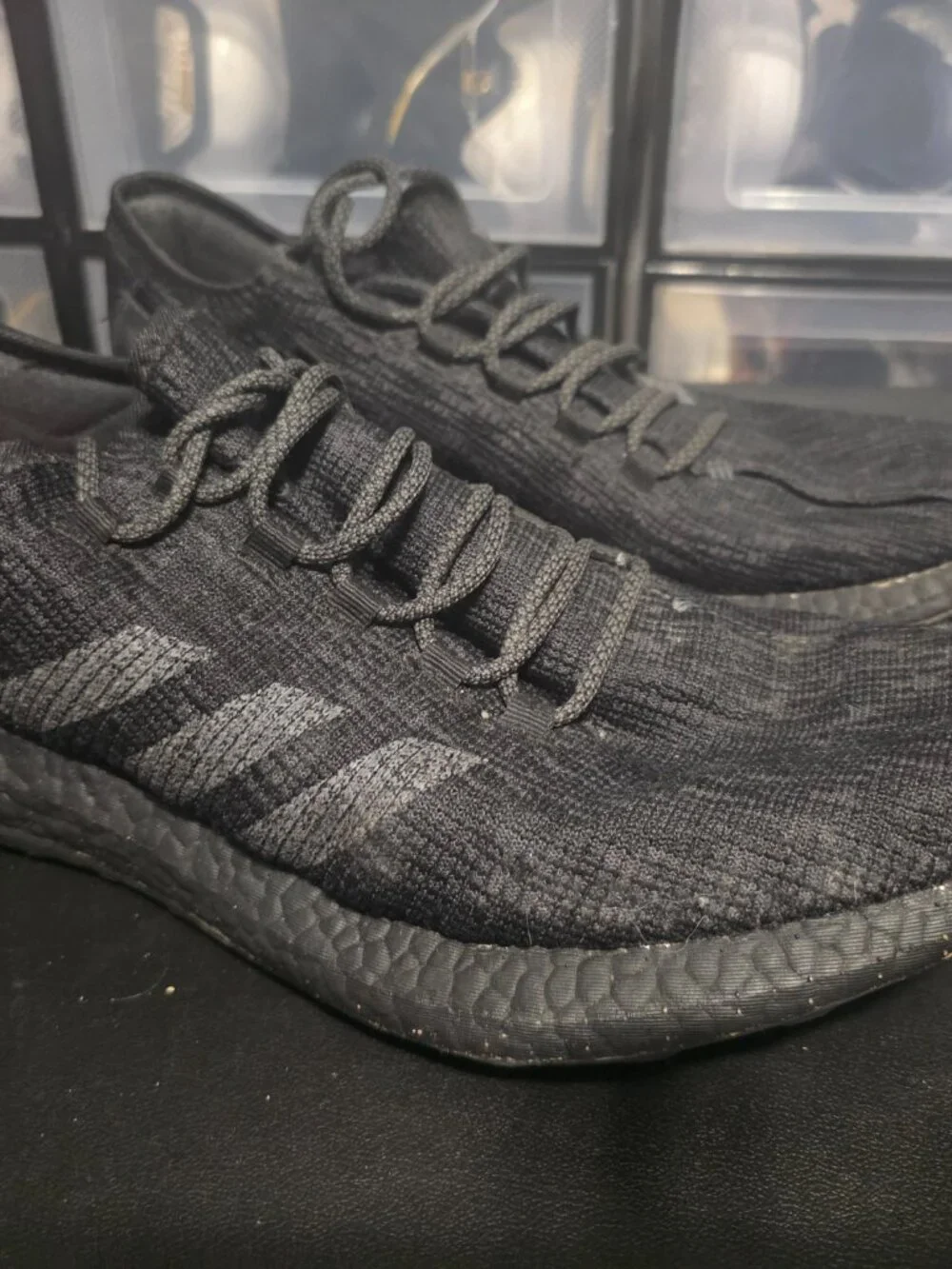 Men’s Adidas Pure Boost Black- Size 12